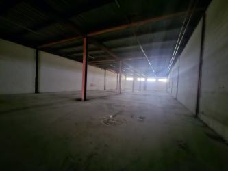 Industrial warehouse interior with concrete floors, steel columns, and open space in Colón Free Zone