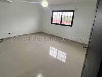 Bright empty bedroom with polished tile, large window Sunset Hills Costa Verde Panama