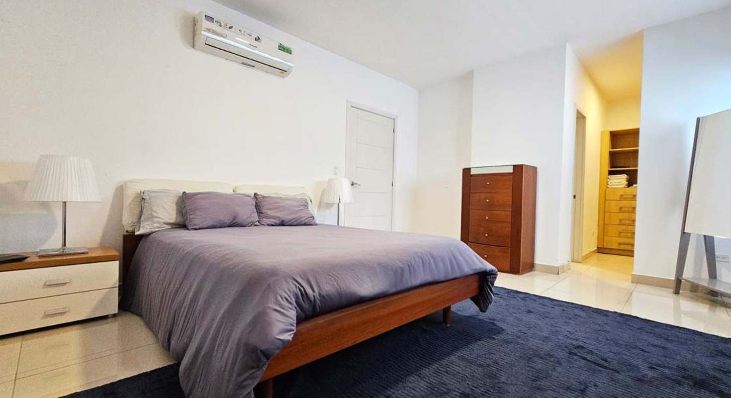 Spacious furnished bedroom with en-suite bath and bay view in PH Waters on the Bay Panama City
