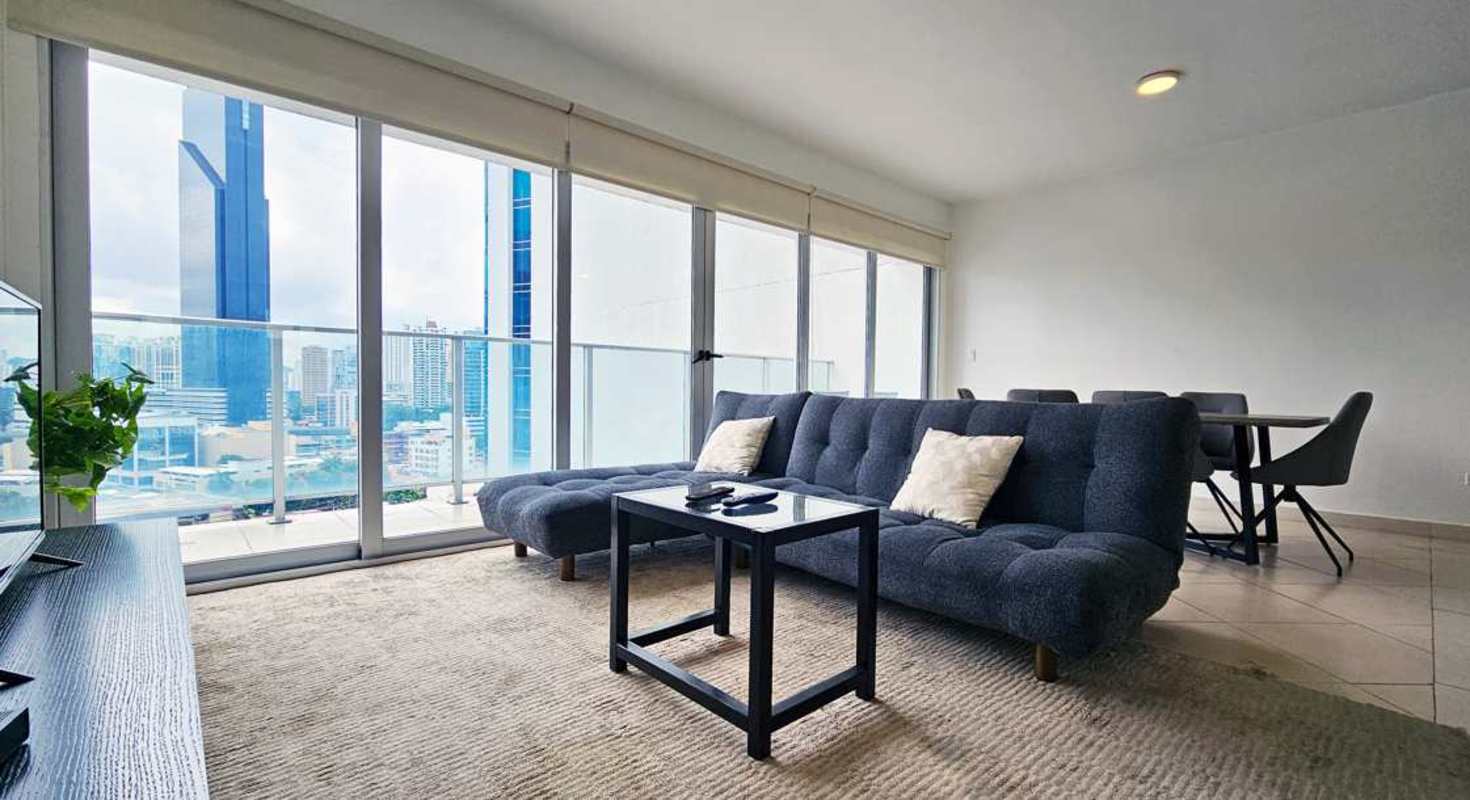 Modern open kitchen with granite countertops and appliances PH Waters on the Bay Panama