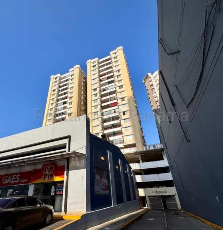 Private balcony overlooking Panama City skyline from apartment at PH Torres de Vista Hermosa