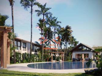 Luxury beachfront villa with private pool and palm trees in PH Aires del Mar Punta Chame Panama