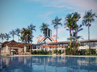 Bright bedroom with window and closet in beachfront bungalow at PH Aires del Mar Punta Chame Panama
