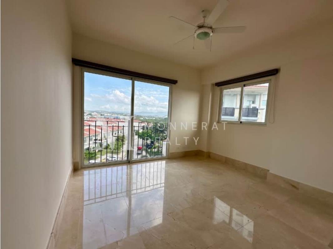 Contemporary kitchen light gray cabinetry center island marble tops recessed lighting The Reserve Panama