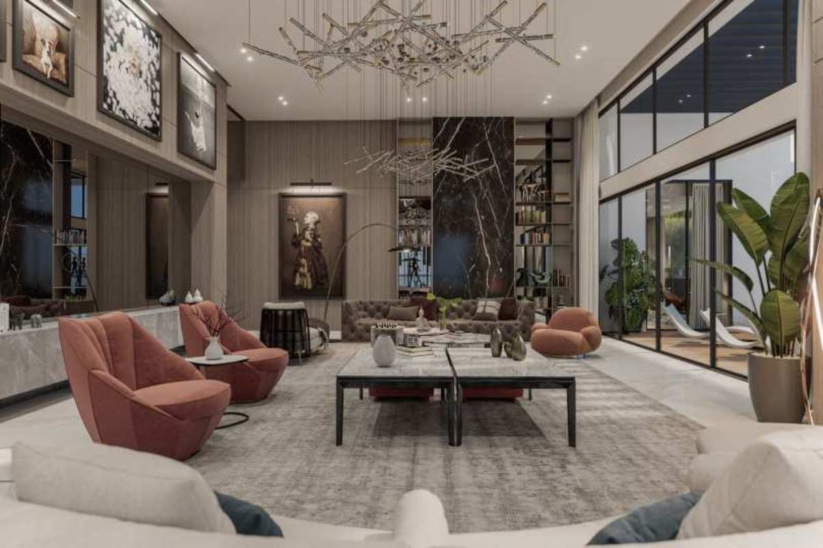 Spacious triplex penthouse living dining with ocean views Ocean Reef Panama City