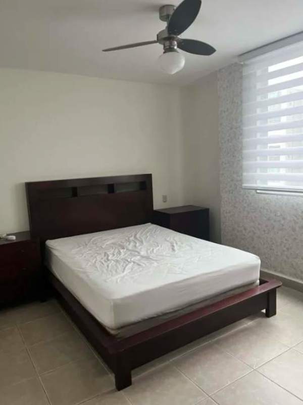 Simple bedroom built-in wardrobe window blinds PH Costa del Este Park Panama City