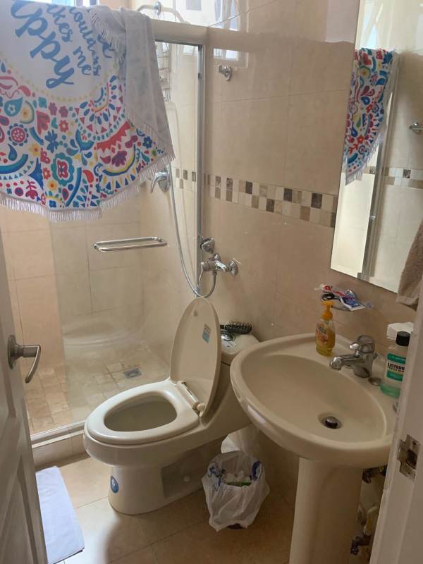 Master bedroom with closet and en-suite bath in San Francisco Bay Tower 500 Panama