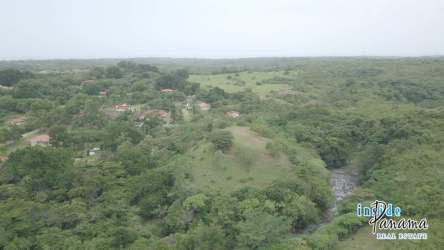 Expansive rural estate with mountain backdrop lush forest and river El Espino Panama
