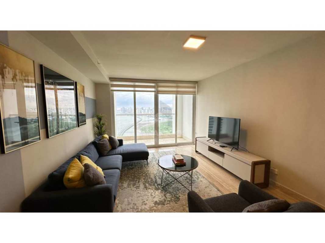 Luxury modern kitchen with premium appliances quartz counters in PH Regent Costa del Este Panama