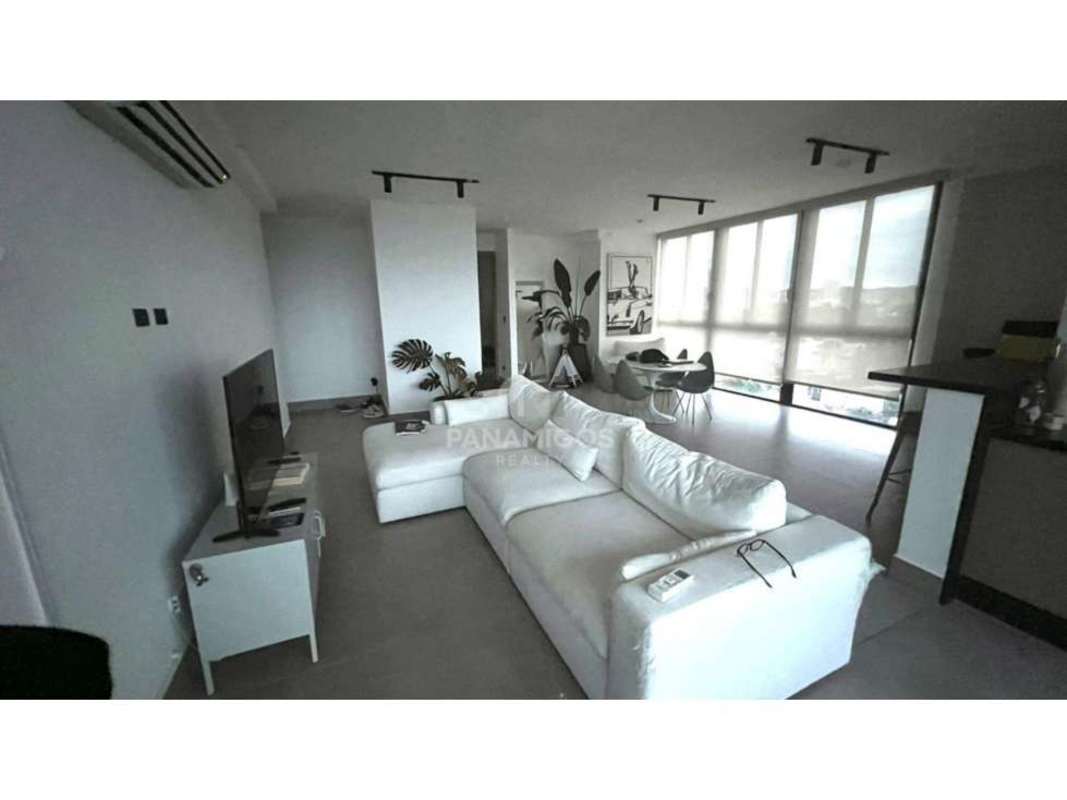 Modern minimalist living and dining room with panoramic windows Victory Wellness Coco del Mar Panama