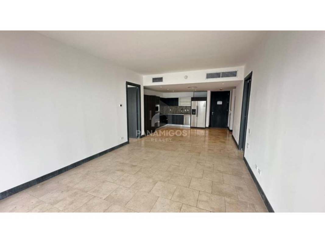 Bright bedroom floor to ceiling windows city view luxury condo The Ocean Club Punta Pacífica Panama