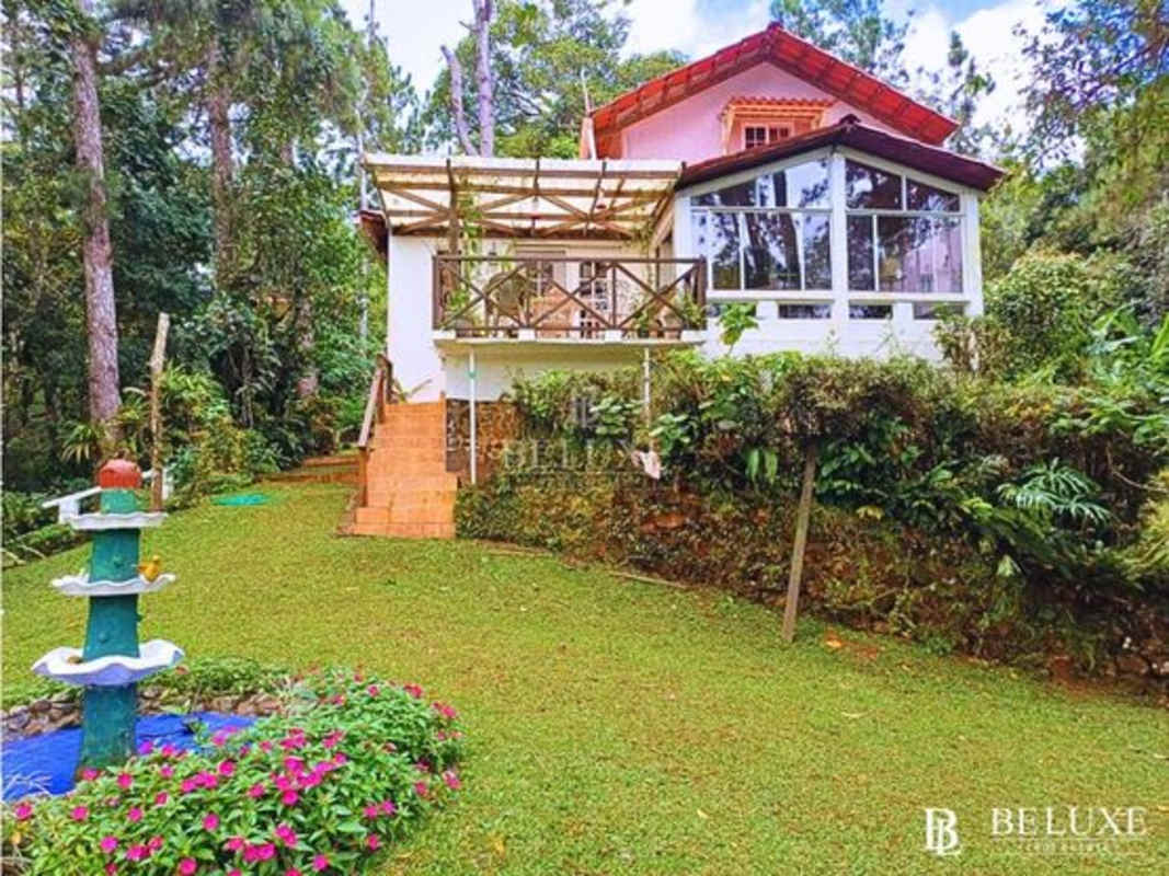 Bright living room with rustic finish country house Cerro Azul Panama