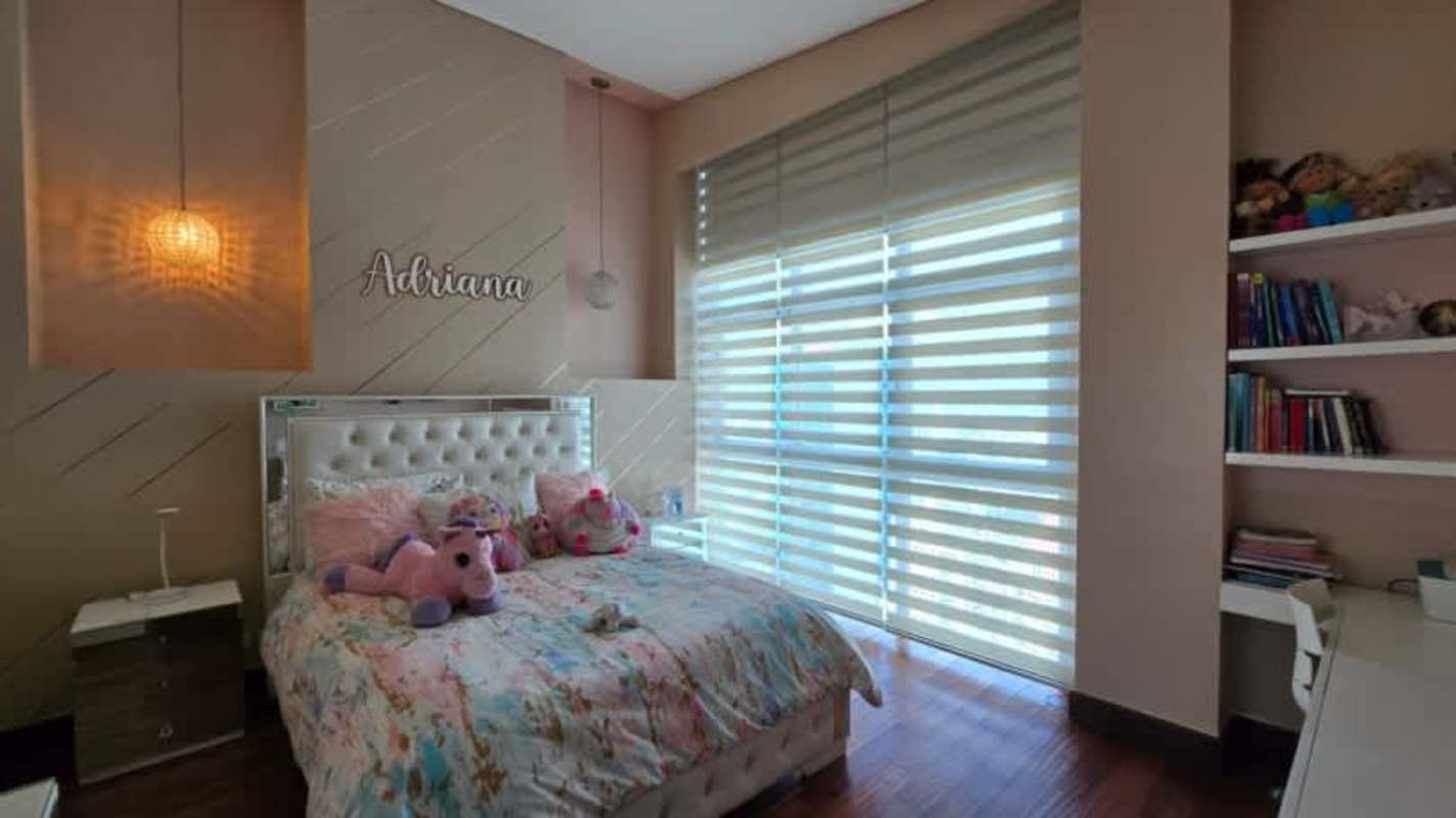 Luxurious master bedroom with ocean view windows and ensuite PH Pacific Point Punta Pacífica