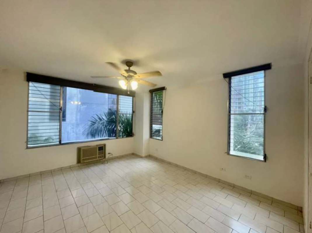 Bedroom with tile floor, closet, ceiling fan, AC in PH San Francisco Bay Panama City