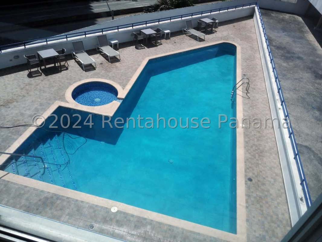 Bright bedroom with large windows and closet space PH Costa View Panama City