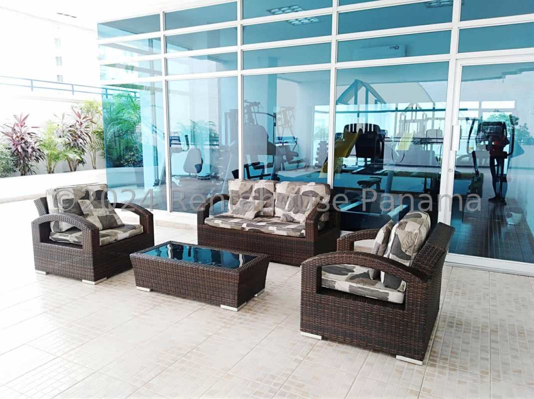 Equipped gym with cardio and strength machines PH Costa View Costa del Este Panama City