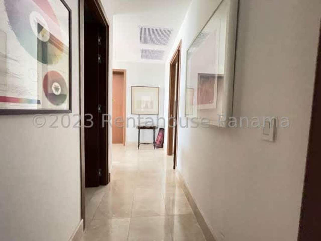 Swimming pool and recreation deck with skyline views at PH Albatros in Santa Maria Panama