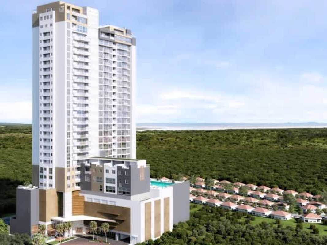 Luxury residential tower with golf and ocean views in Santa Maria Panama