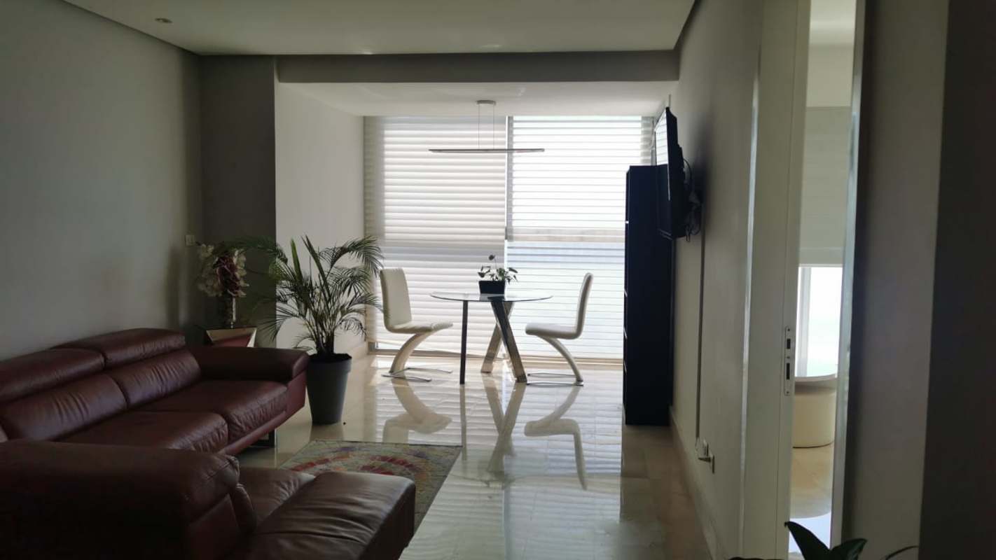 Dining area with panoramic oceanfront view PH BICSA Avenida Balboa Panama City