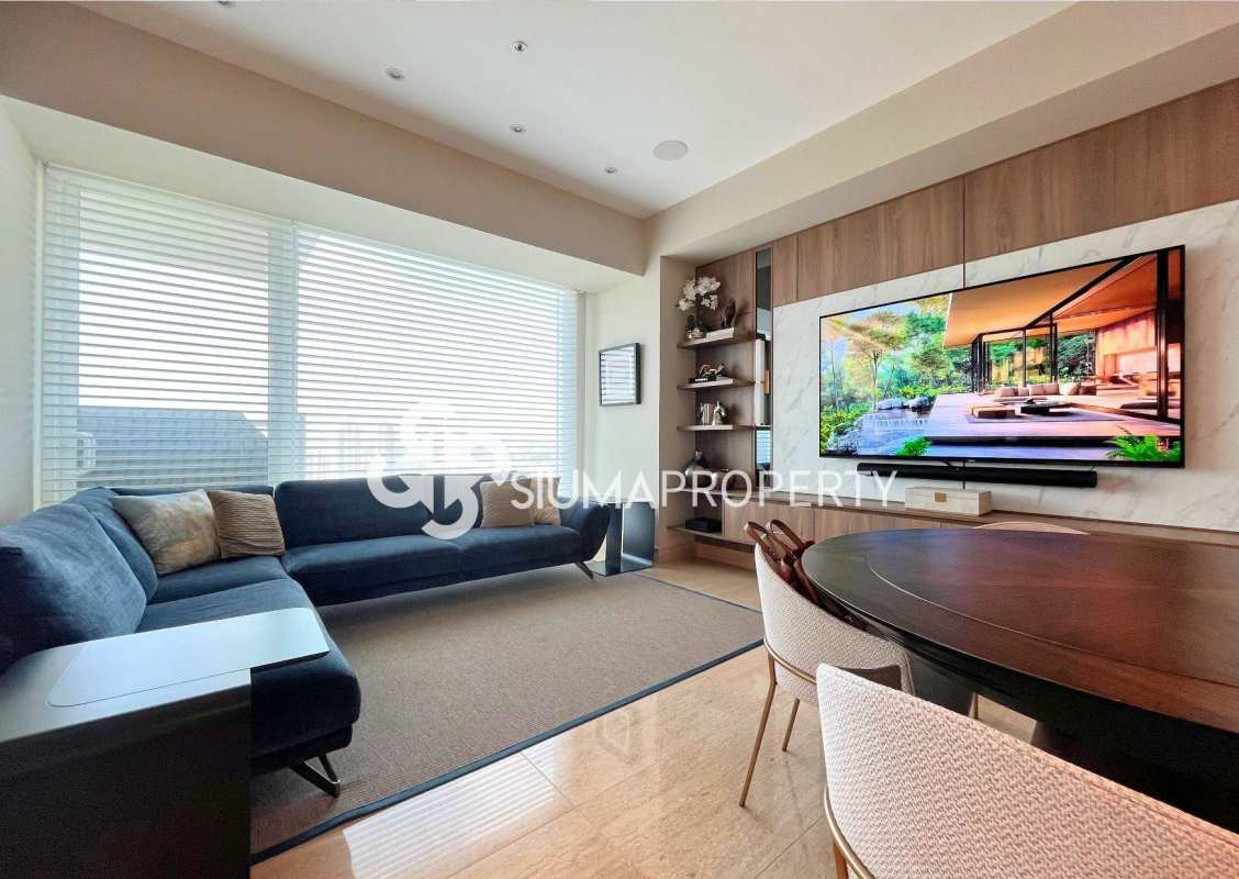 Luxury master bedroom with walk-in closet golf views floor-to-ceiling windows Panama