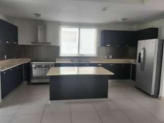 Large open kitchen with island stainless steel appliances PH River Valley Panama