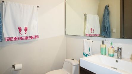 Guest bedroom with private bathroom Ensenada Beach Resort Panama