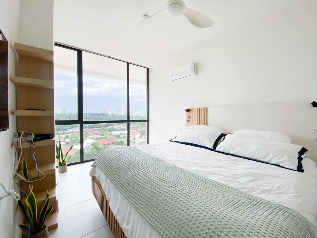 Bathroom with glass enclosed shower and modern fixtures at PH Coco Place Coco del Mar Panama