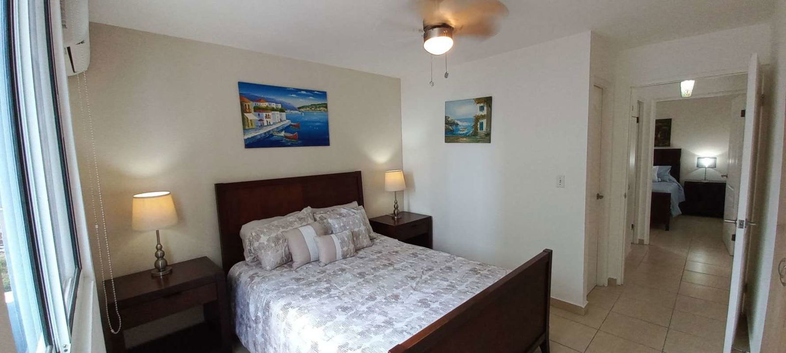 Furnished master bedroom with ocean view and ensuite PH Pacific Point Punta Pacifica