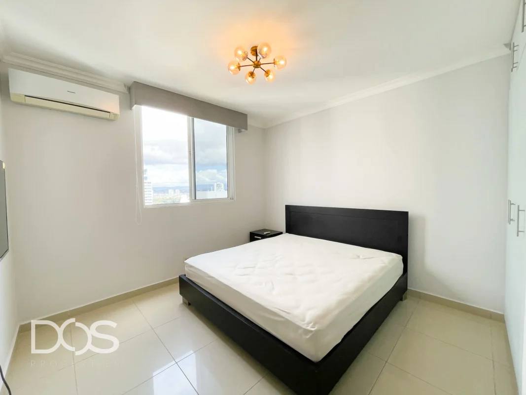 Modern bathroom with granite countertop and glass shower in PH Coco Place Panama
