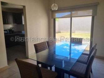 Outdoor swimming pool with lounge and palm trees Sunset Hills Costa Verde Panama