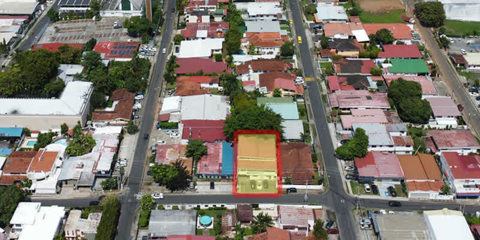 Large hall with stage and seating commercial building San Francisco Panama