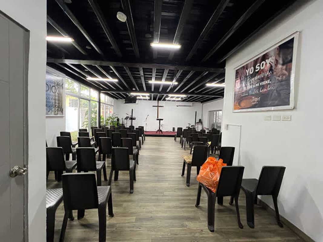 Modern glass wall private office commercial building Panama