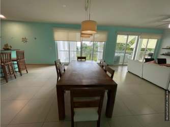 Fully equipped kitchen with modern cabinetry, appliances in Bijao Beach Residence Panama