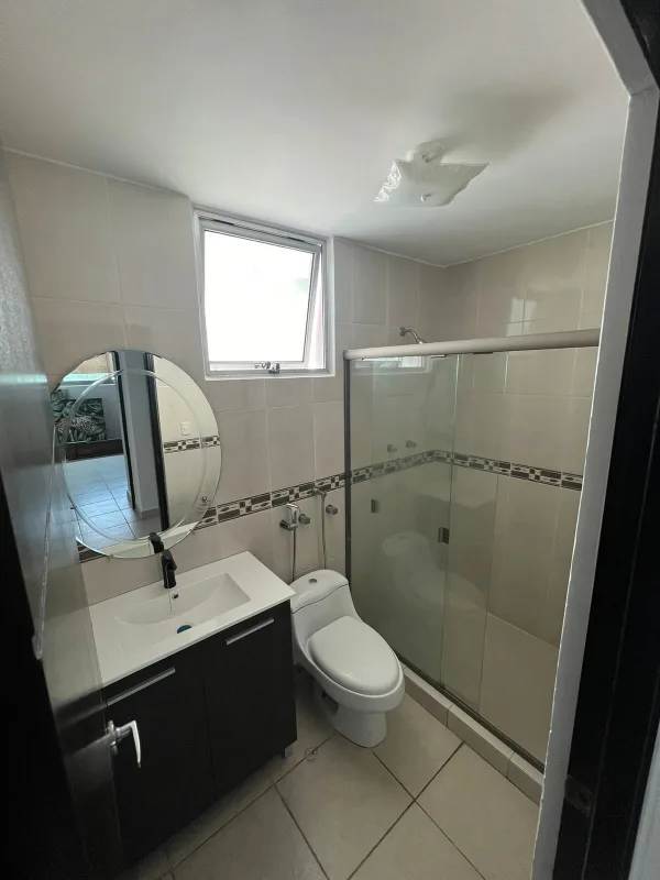 Contemporary bathroom featuring glass shower enclosure at PH Clayton Park Panama