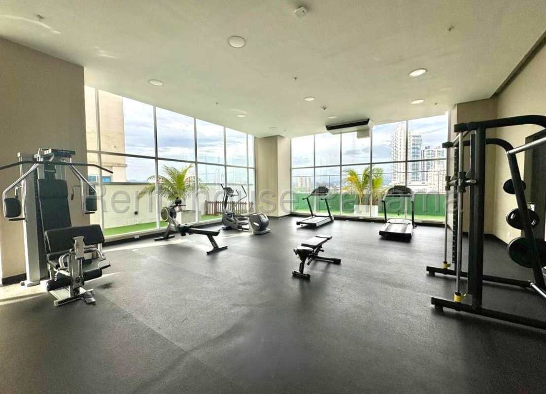 Rooftop infinity pool with ocean skyline view and lounges at PH Asia Costa del Este Panama