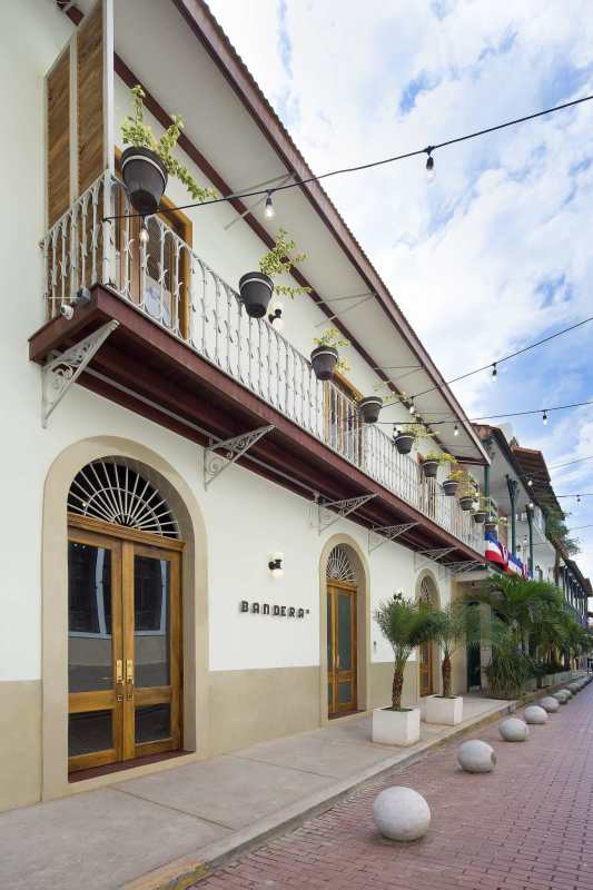 Rooftop of colonial historic multi-unit for sale in Casco Viejo Panama with skyline views