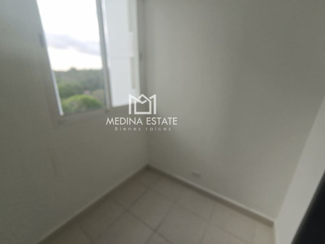 Large balcony overlooking forest and canal from high floor at PH Clayton Park II Panama