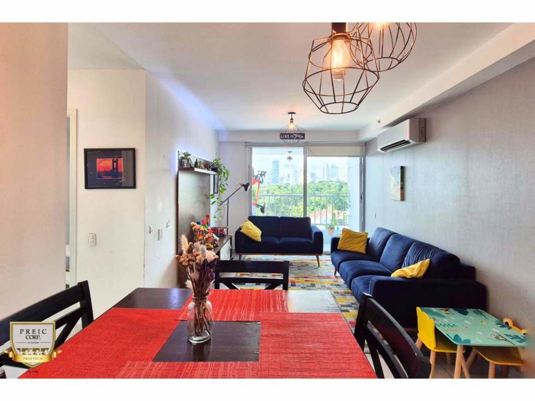 Outdoor playground with safe flooring at PH Solok Parque Lefevre Panama