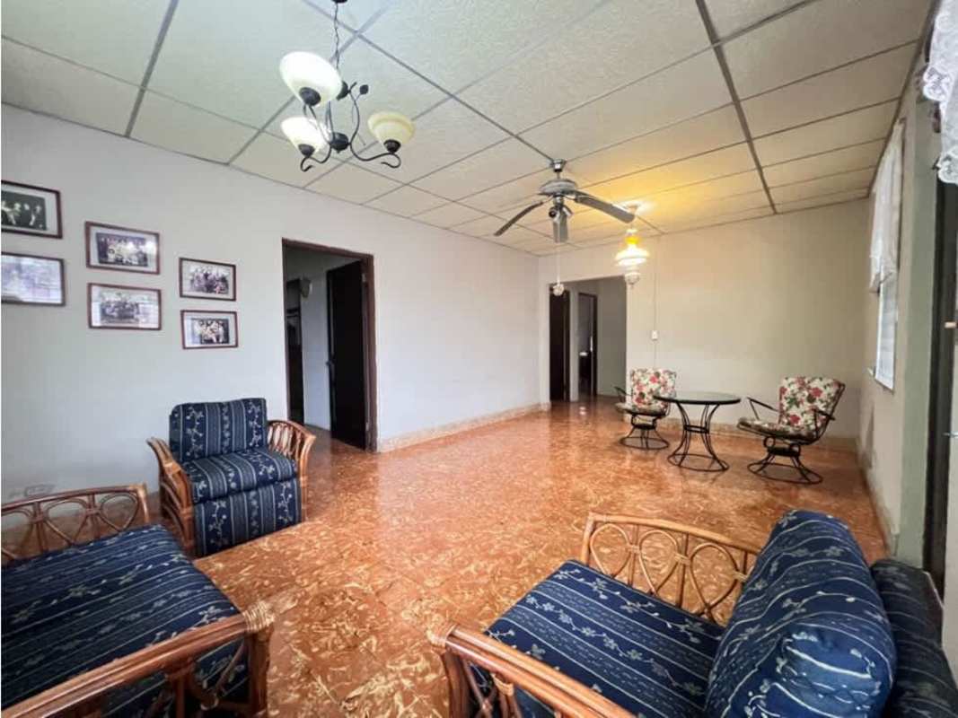 Traditional kitchen with vintage tiles, cabinetry, window, Betania Panama real estate
