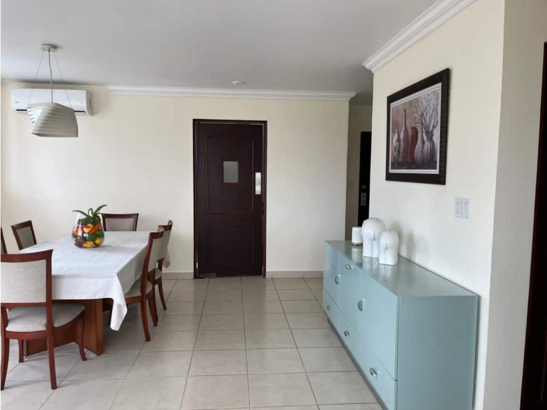 Fully equipped kitchen with granite tops and stainless appliances at PH Bahía Obarrio Panama