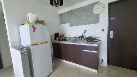 Compact kitchen space in beachfront condo PH Ibiza Playa Corona San Carlos Panama