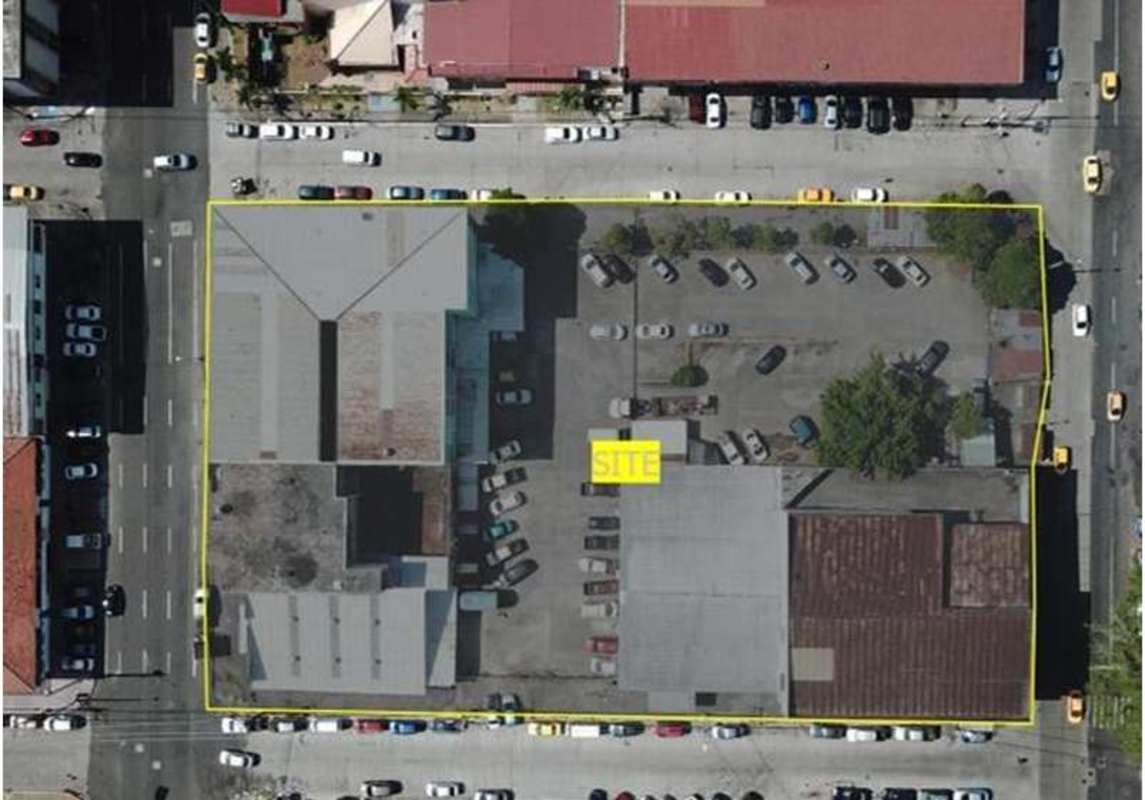 Panama City investment land outlined skyline site photo Calidonia near metro shopping