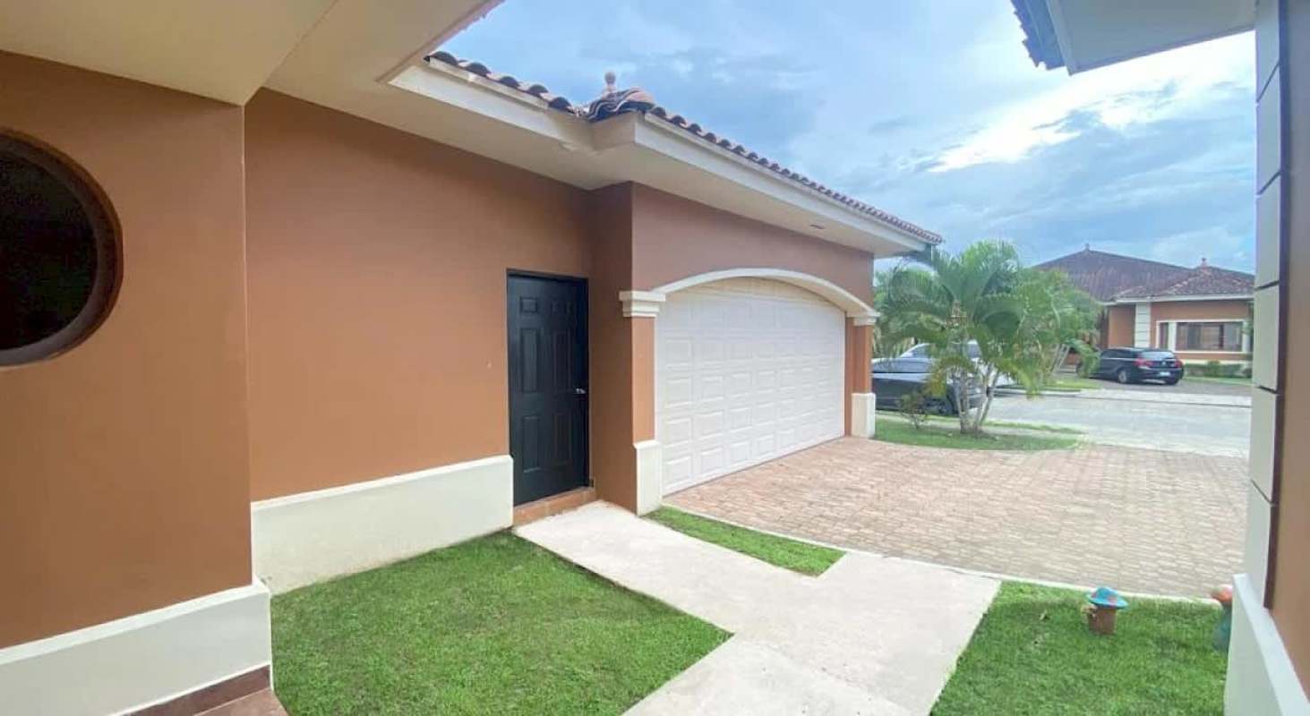 Contemporary bathroom with granite counters and glass enclosure Sunset Coast Costa Sur Panama