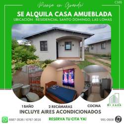 Single story furnished home with porch exterior for rent in Penonomé Coclé Panama