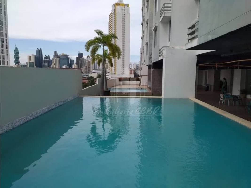 Infinity pool with panoramic skyline view at PH Plaza Valencia San Francisco Panama