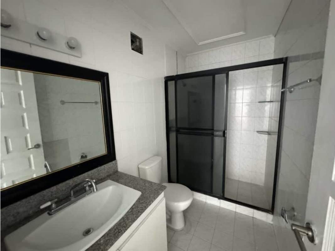 Contemporary bathroom with jacuzzi bathtub, granite countertop, glass shower in PH Vista Tower Bella Vista Panama