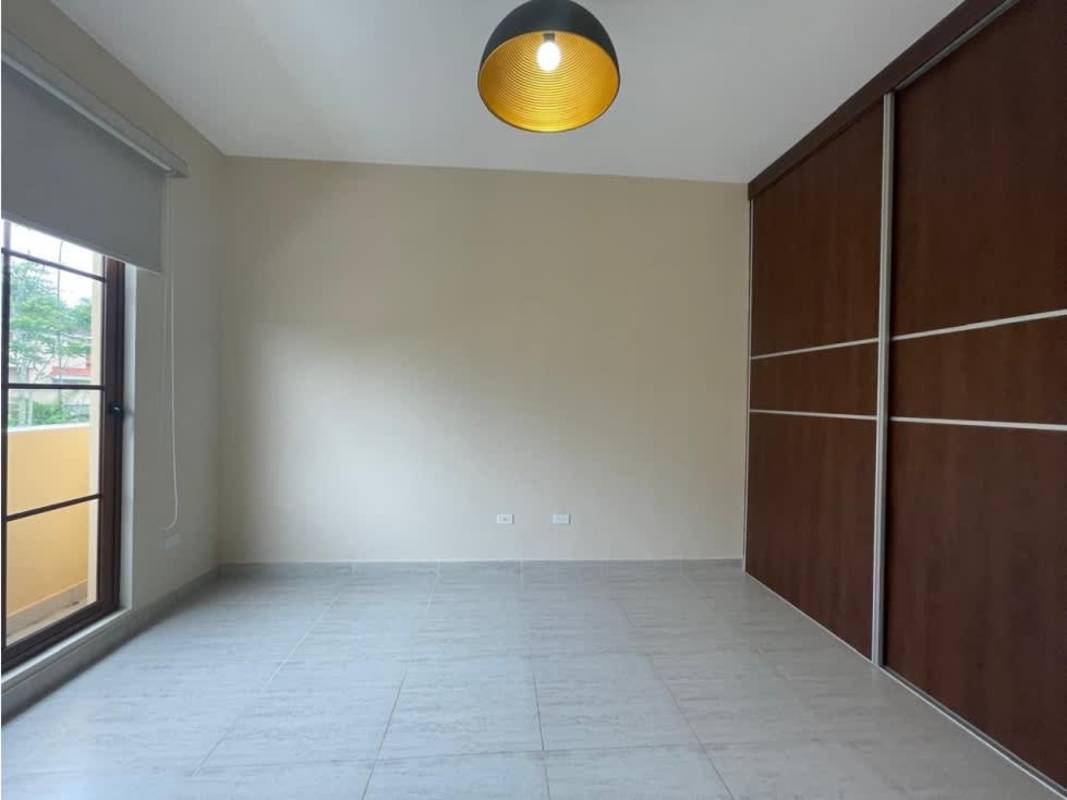 Bright master bedroom with ensuite and walk-in closet luxury house Clayton Panama