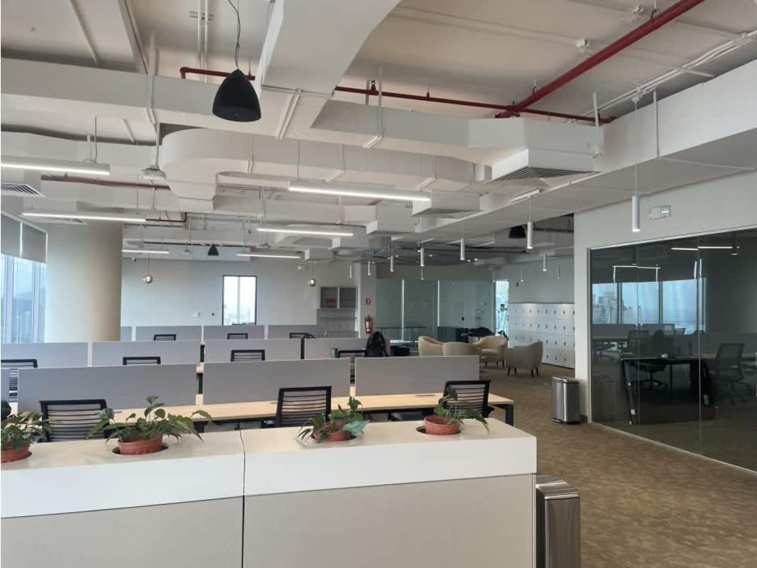 Private corporate office with panoramic views and modern furnishing at Oceania Tower 1000 Panama City
