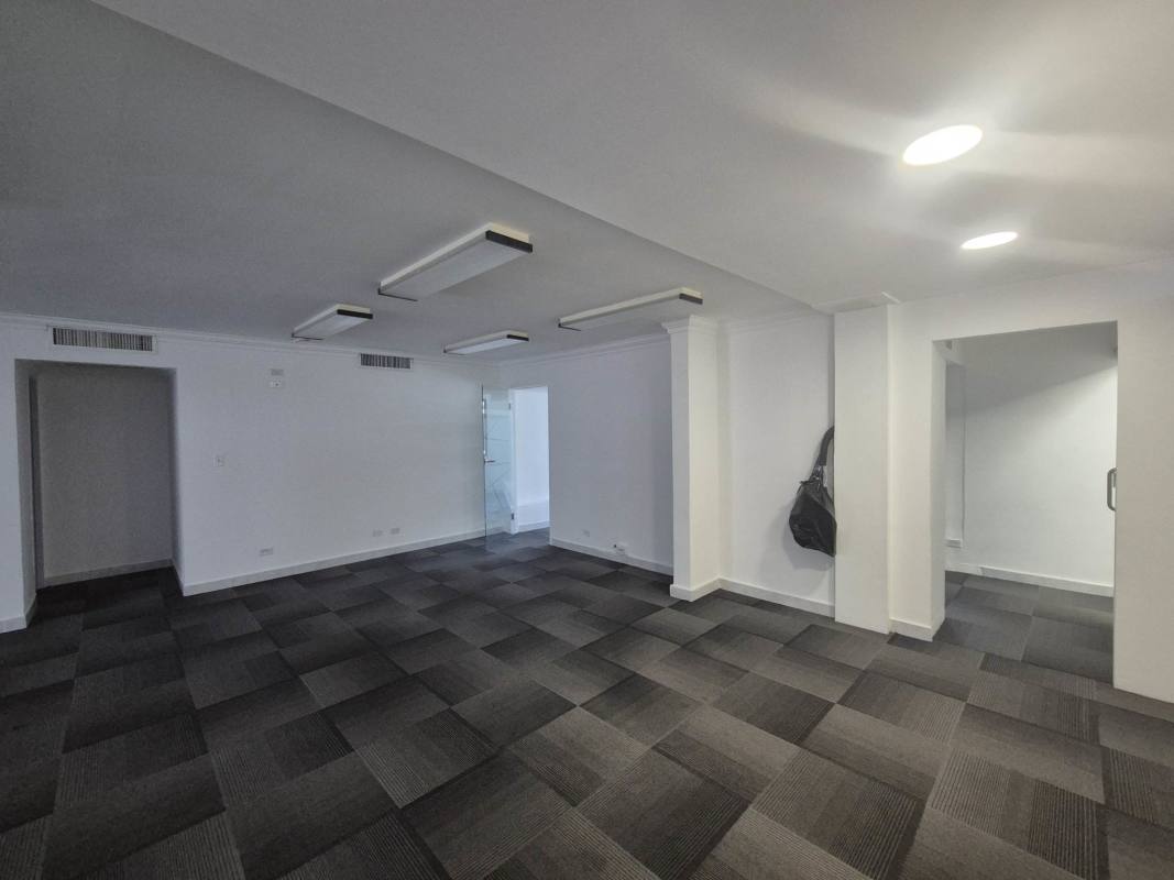 Break room kitchen in commercial office PH Financial Park Tower Obarrio Panama