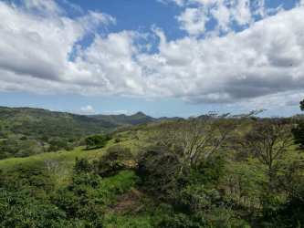 Lush hilly terrain with views of Campana National Park and Pacific Ocean